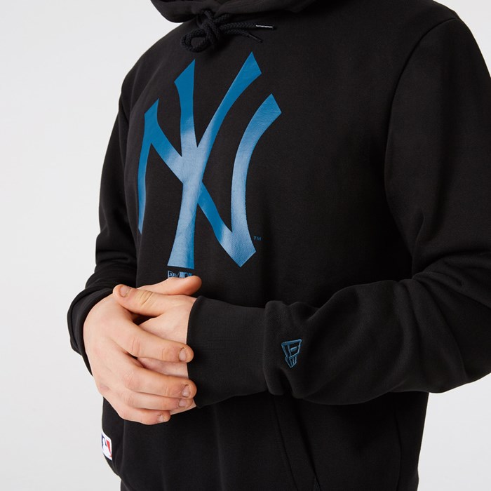New York Yankees Team Logo Miesten Hupparit Mustat - New Era Vaatteet Tarjota FI-806549
